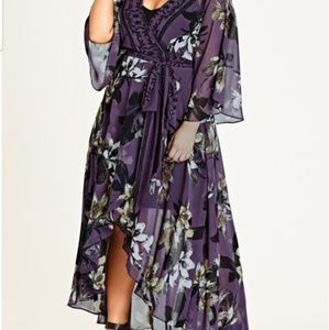 Beautiful floral wrap dress